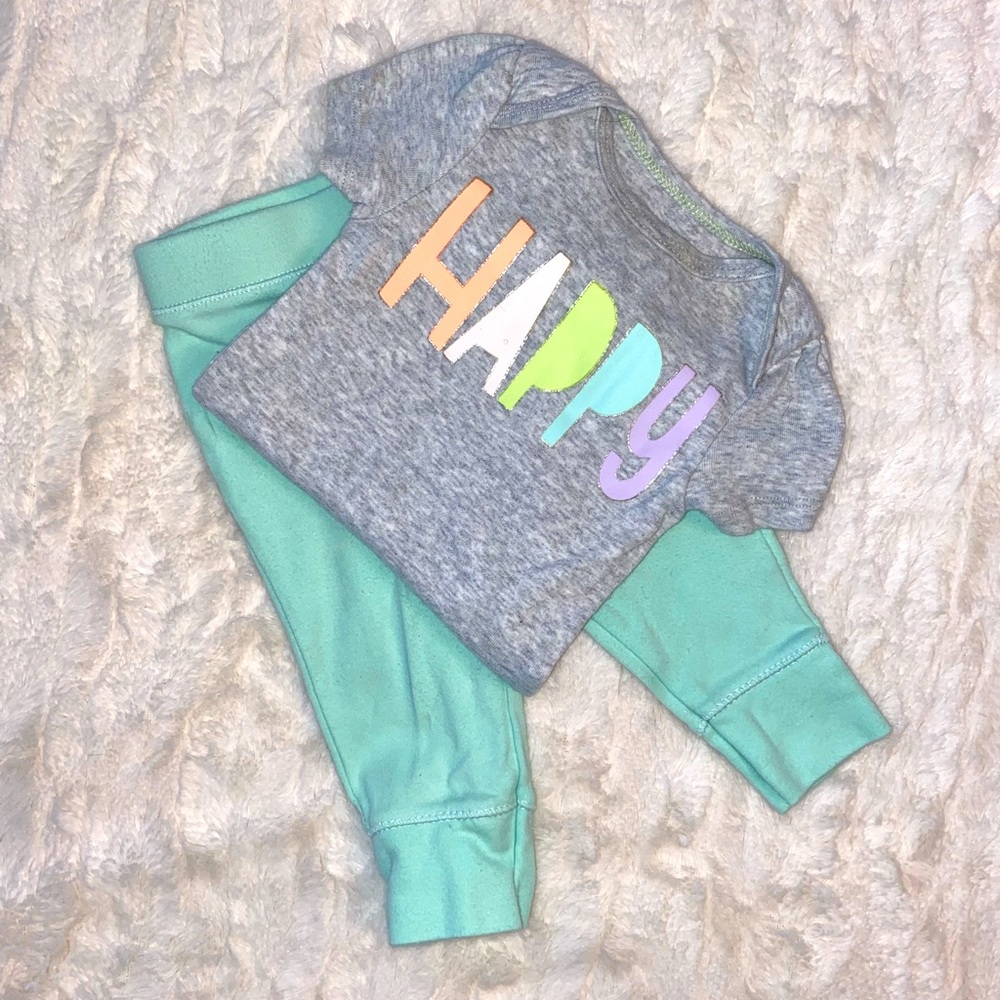 HAPPY colorful outfit 3-6 months